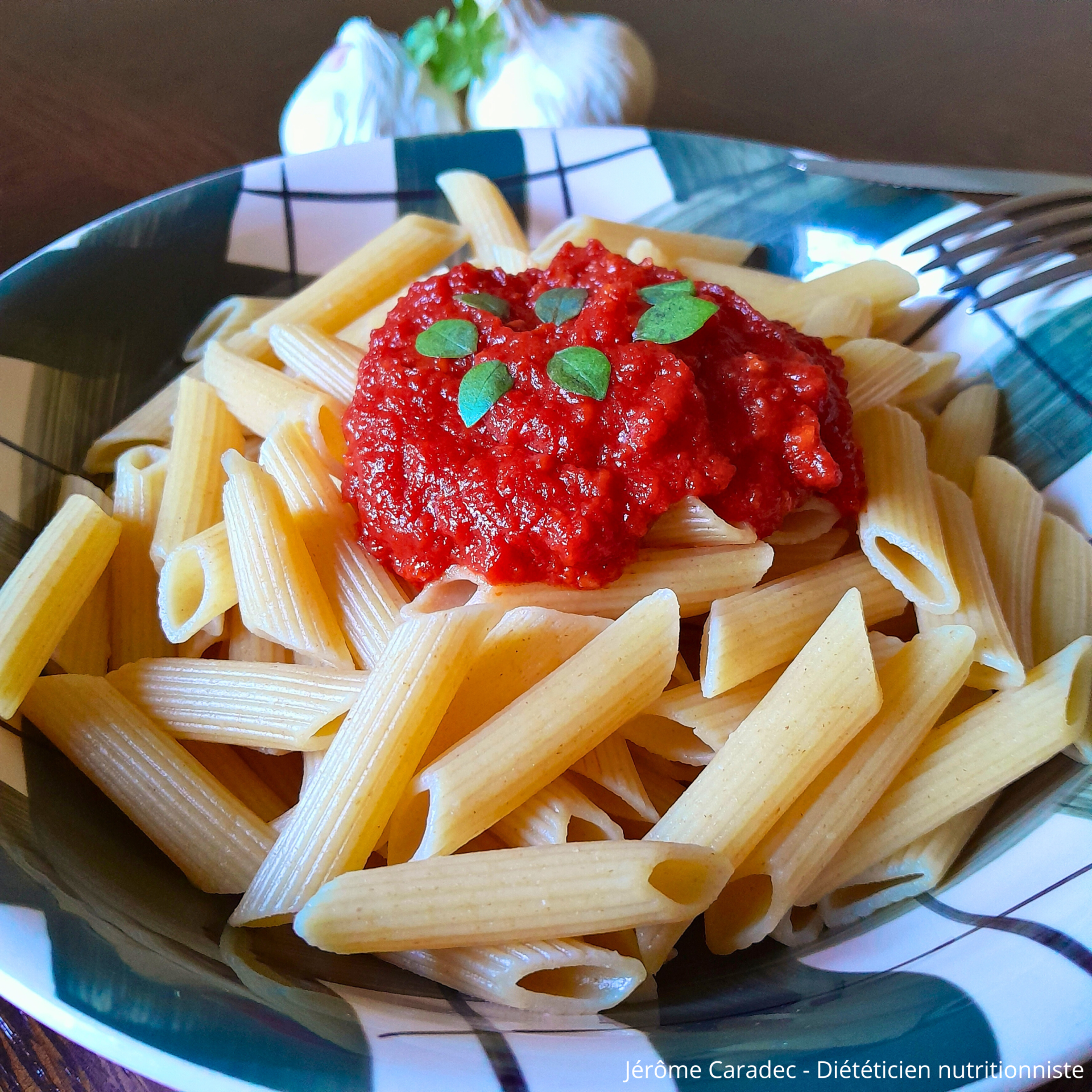 Photo des penne all'arrabbiata de Jérôme Caradec - Diéteticien nutritionniste