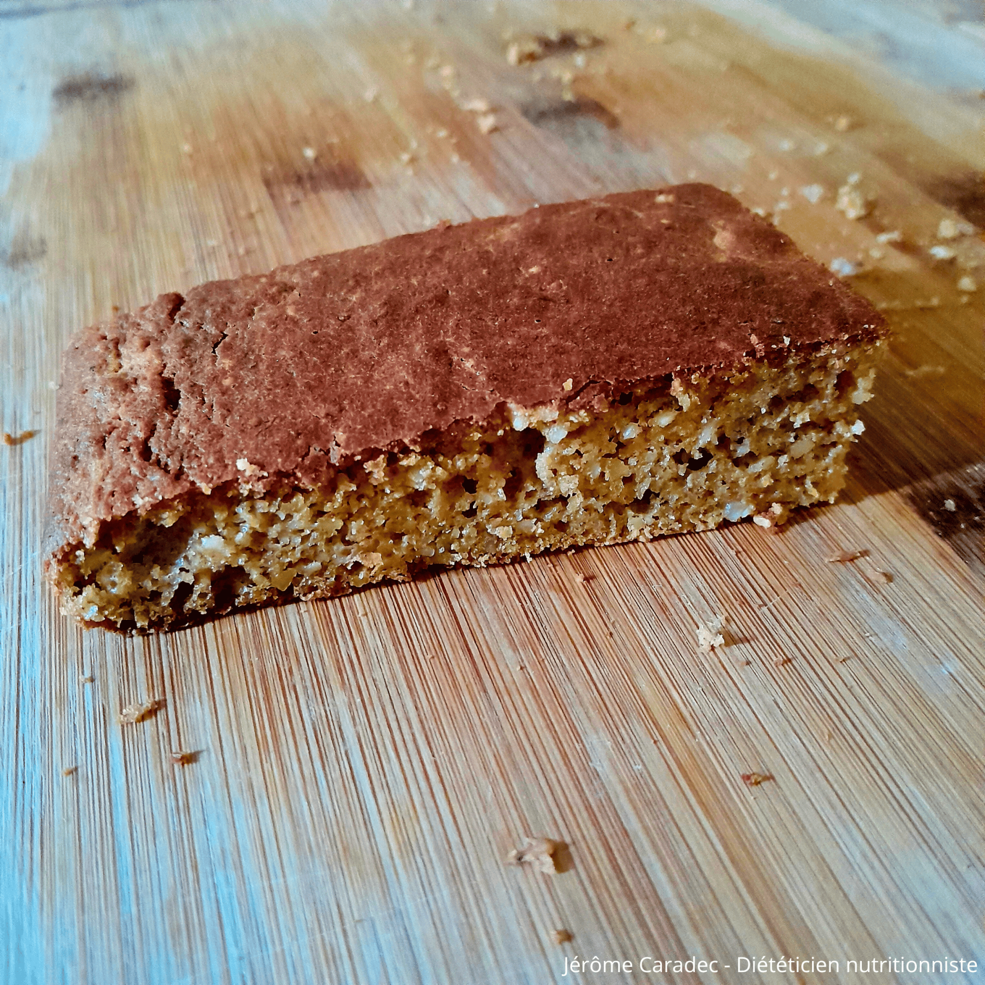 Photo du gâteau butternut, cajou & pistache de Jérôme Caradec - Diététicien nutritionniste